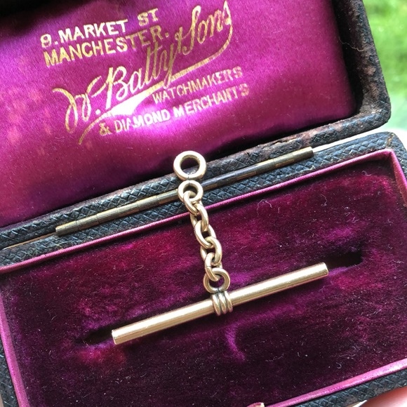 Edwardian watch chain toggle/charm - Picture 3 of 17